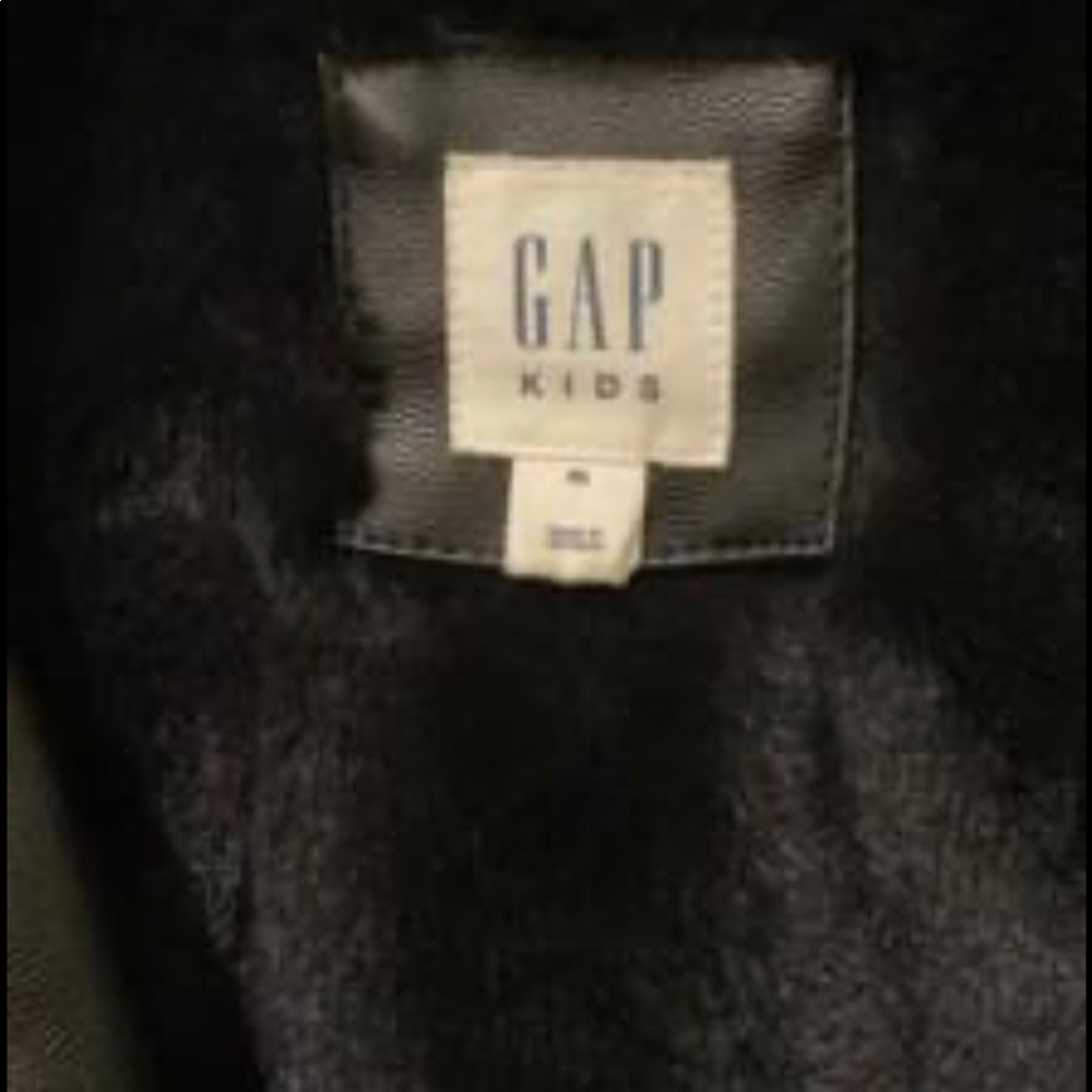 Girls fur lined leather-like jacket